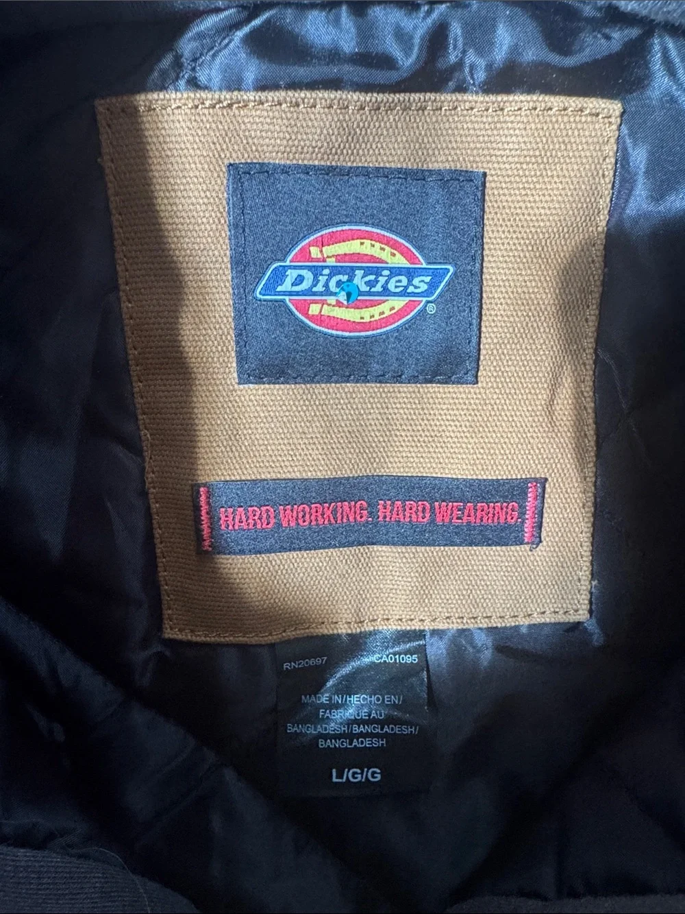 Dickies Brown Work Jacket with Gray Hood men’s L